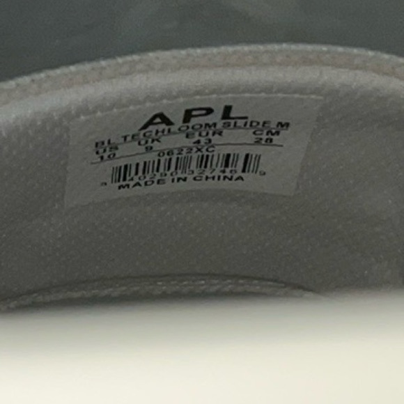 🆕 APL Men’s Big Logo Techloom Slide in Ivory/Beach Size 10 UNISEX - Picture 9 of 10